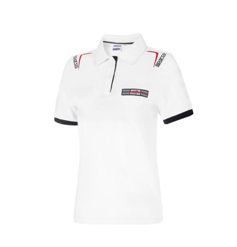Koszulka polo damska SPARCO MARTINI RACING LADY - biała