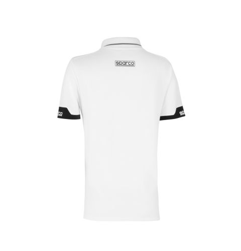 Koszuka polo z zamkiem damska SPARCO LADY - biała