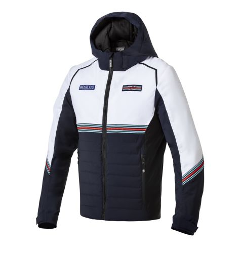 Kurtka zimowa SPARCO MARTINI RACING - granatowo-biała