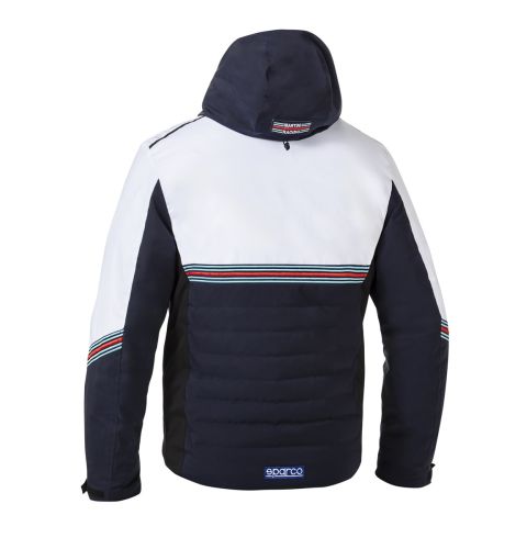 Kurtka zimowa SPARCO MARTINI RACING - granatowo-biała