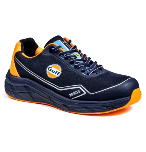 Buty SPARCO IMPULSE MIRAGE GULF ESD S1PS SR FO HRO SC- granatowo-pomarańczowe