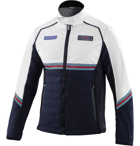 Kurtka Softshell SPARCO MARTINI RACING - granatowo-biała