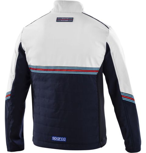 Kurtka Softshell SPARCO MARTINI RACING - granatowo-biała