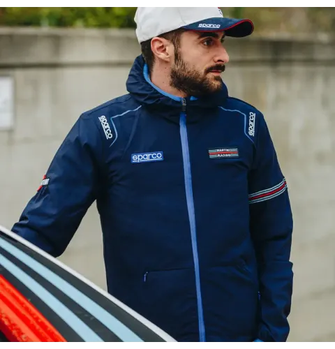 Kurtka SPARCO WINDSTOPPER MARTINI RACING granatowa