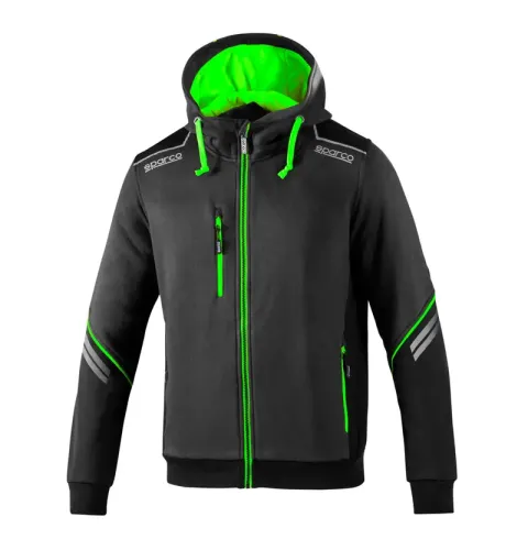 Kurtka SPARCO TECH HOODED - szaro-zielona