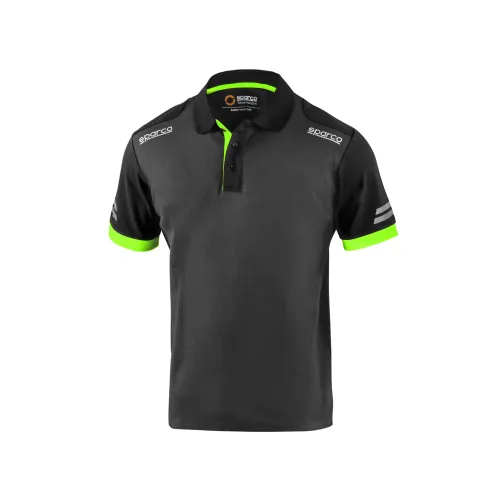 Polo SPARCO TECH - szaro-zielone