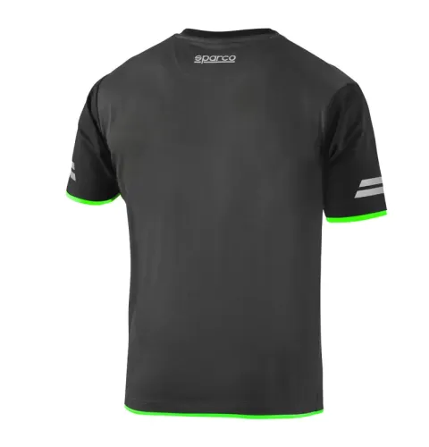 T-shirt SPARCO TECH -szaro-zielony