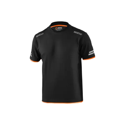 T-shirt SPARCO TECH - czarno-pomarańczowy