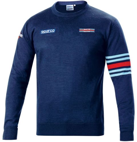 Sweter bawełniany SPARCO MARTINI RACING - granatowy