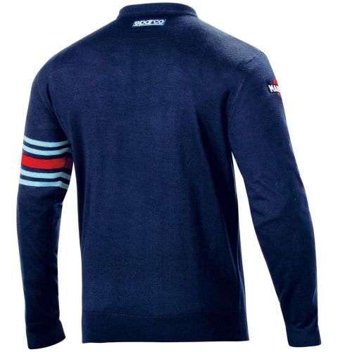 Sweter bawełniany SPARCO MARTINI RACING - granatowy