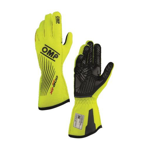 Rękawice OMP ONE EVO FX FIA 8856-2018 żółte fluo