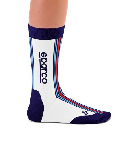 Skarpety SPARCO ICONIC DESIGN MARTINI RACING - biało-granatowe