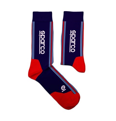 Skarpety SPARCO ICONIC DESIGN MARTINI RACING - granatowo-czerwone