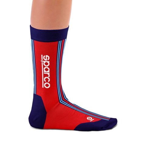 Skarpety SPARCO ICONIC DESIGN MARTINI RACING - czerwono-granatowe