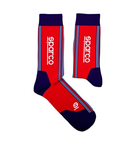 Skarpety SPARCO ICONIC DESIGN MARTINI RACING - czerwono-granatowe