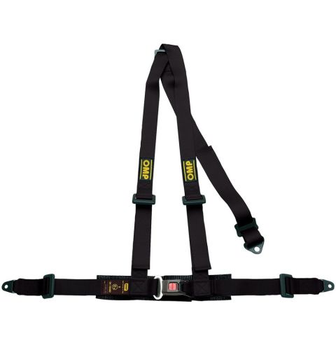 Pasy bezpieczeństwa OMP ROAD 3 – 2", 3-pkt. ECE czarne