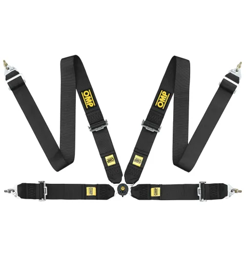 Pasy bezpieczeństwa OMP FIRST 3 – 3", 4-pkt. FIA 8854-1998 czarne