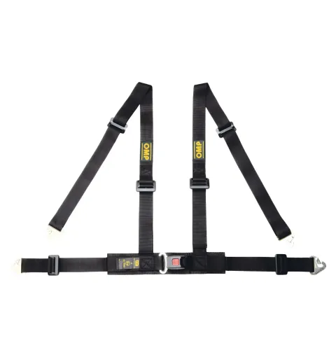 Pasy bezpieczeństwa OMP ROAD 4M – 2", 4-pkt. ECE czarne