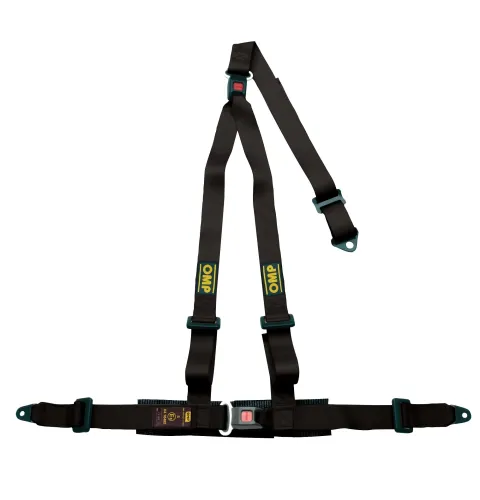 Pasy bezpieczeństwa OMP STRADA 3 – 2", 3-pkt. ECE czarne