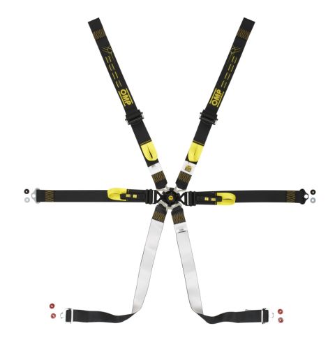 Pasy bezpieczeństwa OMP ONE ENDURANCE PULL DOWN – 2", 6-pkt. FIA 8853-2016 czarne
