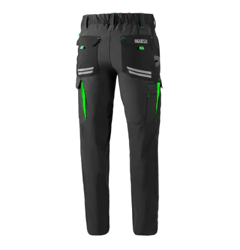 Spodnie SPARCO TECH szaro-zielone