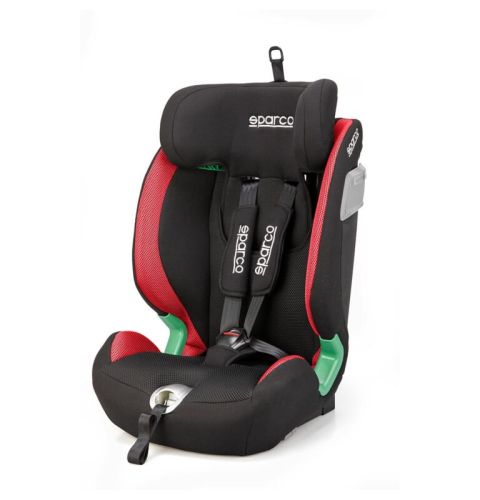 Fotelik dziecięcy SPARCO SK5000I ISOFIX czarno-czerwony