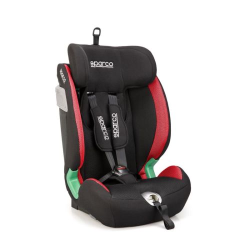 Fotelik dziecięcy SPARCO SK5000I ISOFIX czarno-czerwony