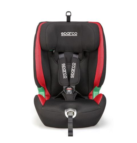 Fotelik dziecięcy SPARCO SK5000I ISOFIX czarno-czerwony