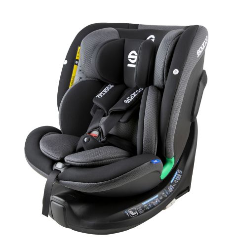 Fotelik dziecięcy SPARCO SK7000I ISOFIX szary