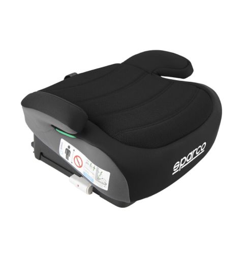 Fotelik dziecięcy SPARCO SK100I ECE R129/03 ISOFIX (22-36 kg, 125-150 cm) czarny