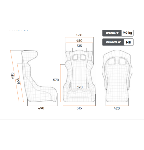 Fotel HTE-R ART personalizowany FIA 8855-1999 czarny