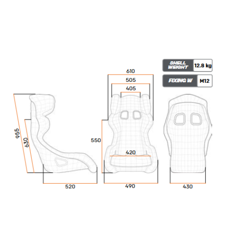 Fotel OMP HGT EVO FIA 8855-2021 czarny