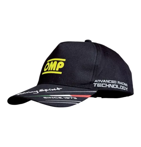 Czapka z daszkiem OMP RACING SPIRIT czarna