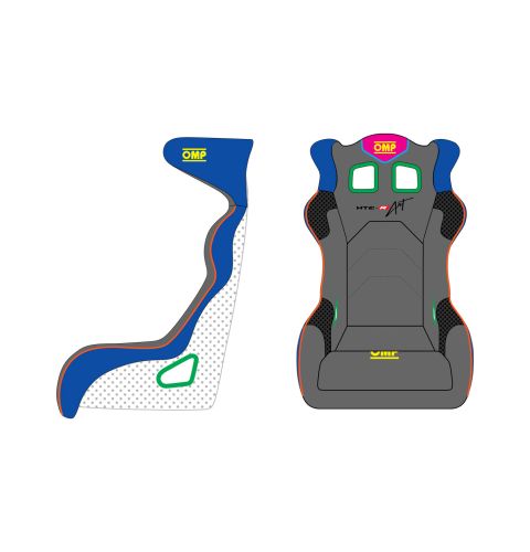 Fotel HTE-R ART personalizowany FIA 8855-1999 czarny