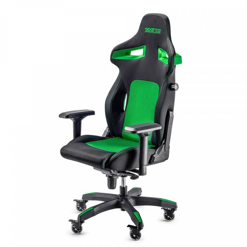 Fotel biurowy SPARCO STINT – czarno-zielony
