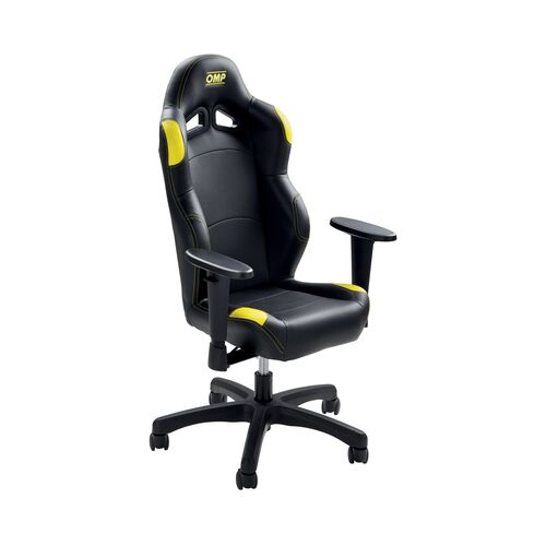Fotel biurowy dziecięcy MINI OMP CHAIR czarno-żółty