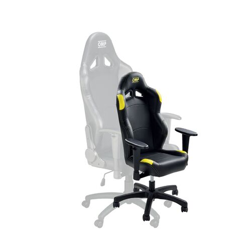 Fotel biurowy dziecięcy MINI OMP CHAIR czarno-żółty