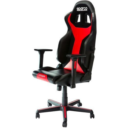 Fotel biurowy SPARCO GRIP SKY - czarno-czerwony