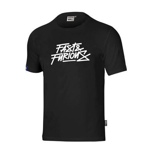 T-shirt SPARCO FAST & FURIOUS - czarno-biały