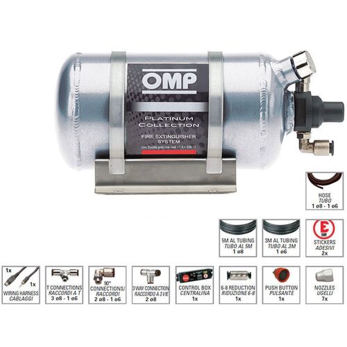 System gaśniczy OMP CEFAL3 elektryczny, aluminiowy – 0,9 l
