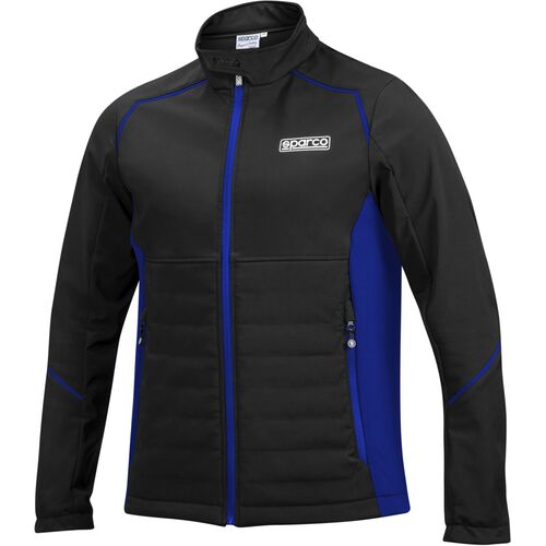 Kurtka SPARCO SOFT SHELL - czarno-niebieska