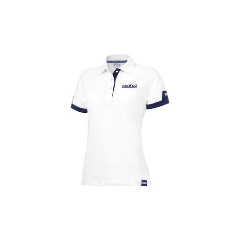 Polo SPARCO CORPORATE LADY - białe