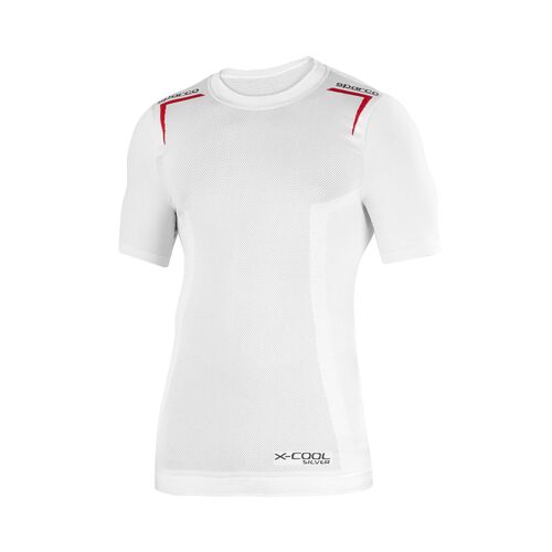T-shirt kartingowy SPARCO K-CARBON - biały