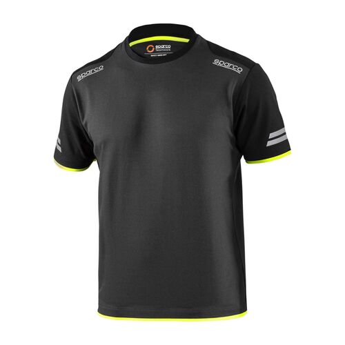 T-shirt SPARCO TECH – szaro-żółty