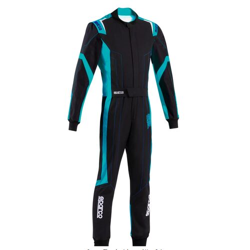 Kombinezon Sparco Thunder 8877-2022 czarno-niebieski