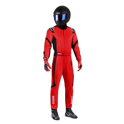 Kombinezon Sparco Thunder 8877-2022 czerwono-czarny