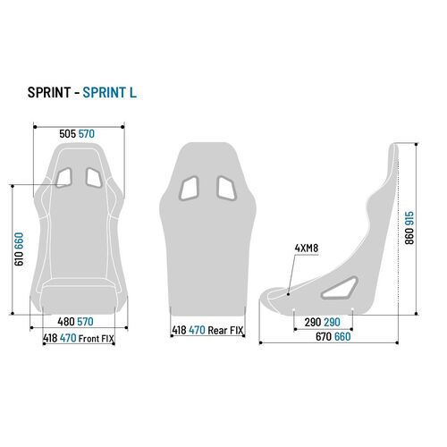 Fotel Sparco Sprint+ SKY 8855-1999 czarny