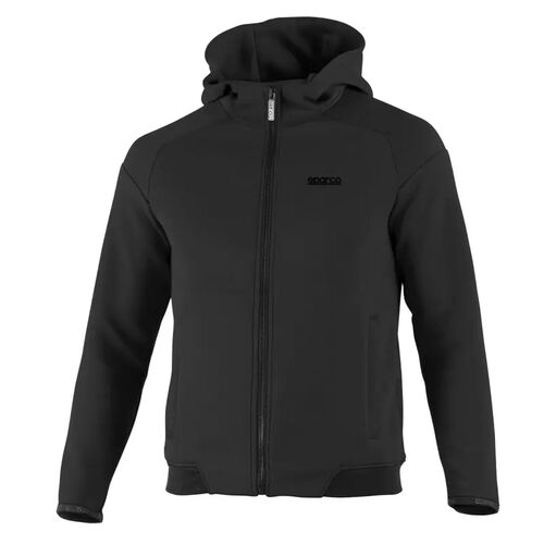 Bluza zapinana z kapturem Sparco czarna