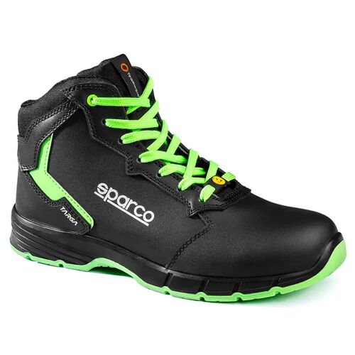 Buty Sparco Targa-H Willy S3S ESD (czarno-zielone fluo)