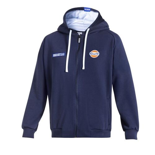 Bluza z kapturem zapinana Sparco Gulf granatowa